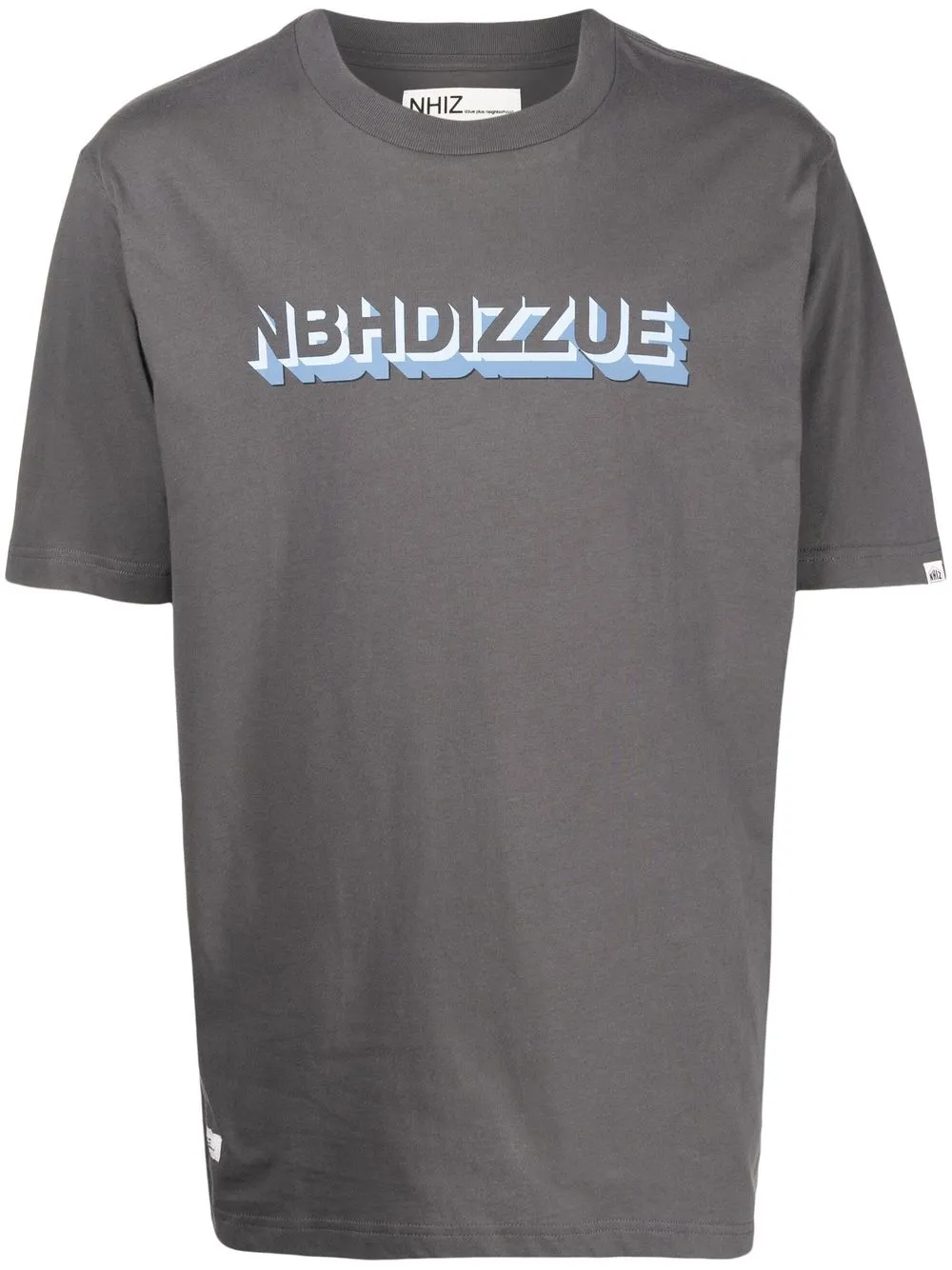 

izzue playera con logo estampado - Gris