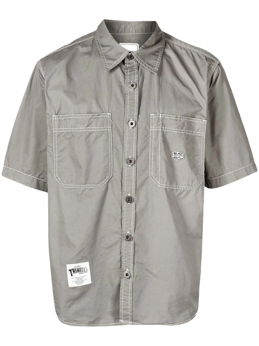 

CHOCOOLATE camisa manga corta con parche del logo - Gris