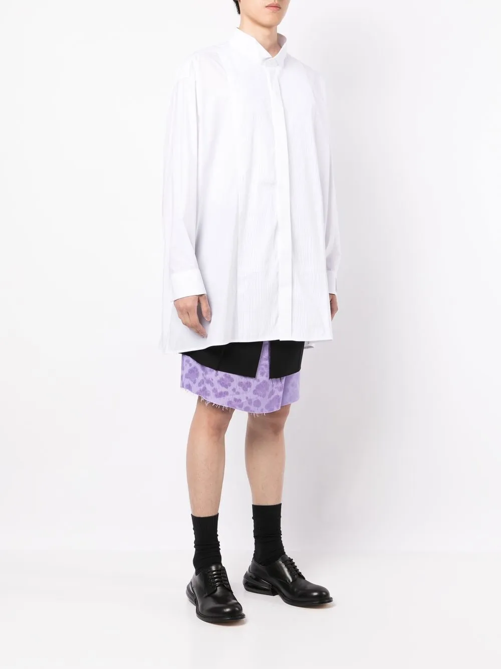  Raf Simons Hemd Mit Logo Patch   Weiß 