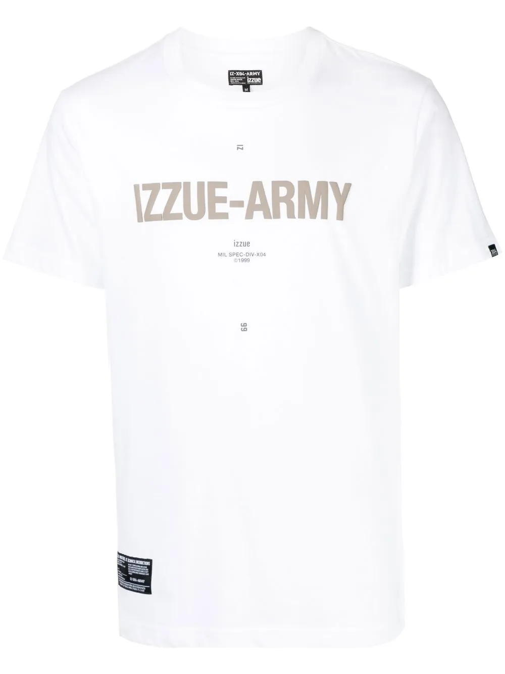 

izzue playera con logo estampado - Blanco