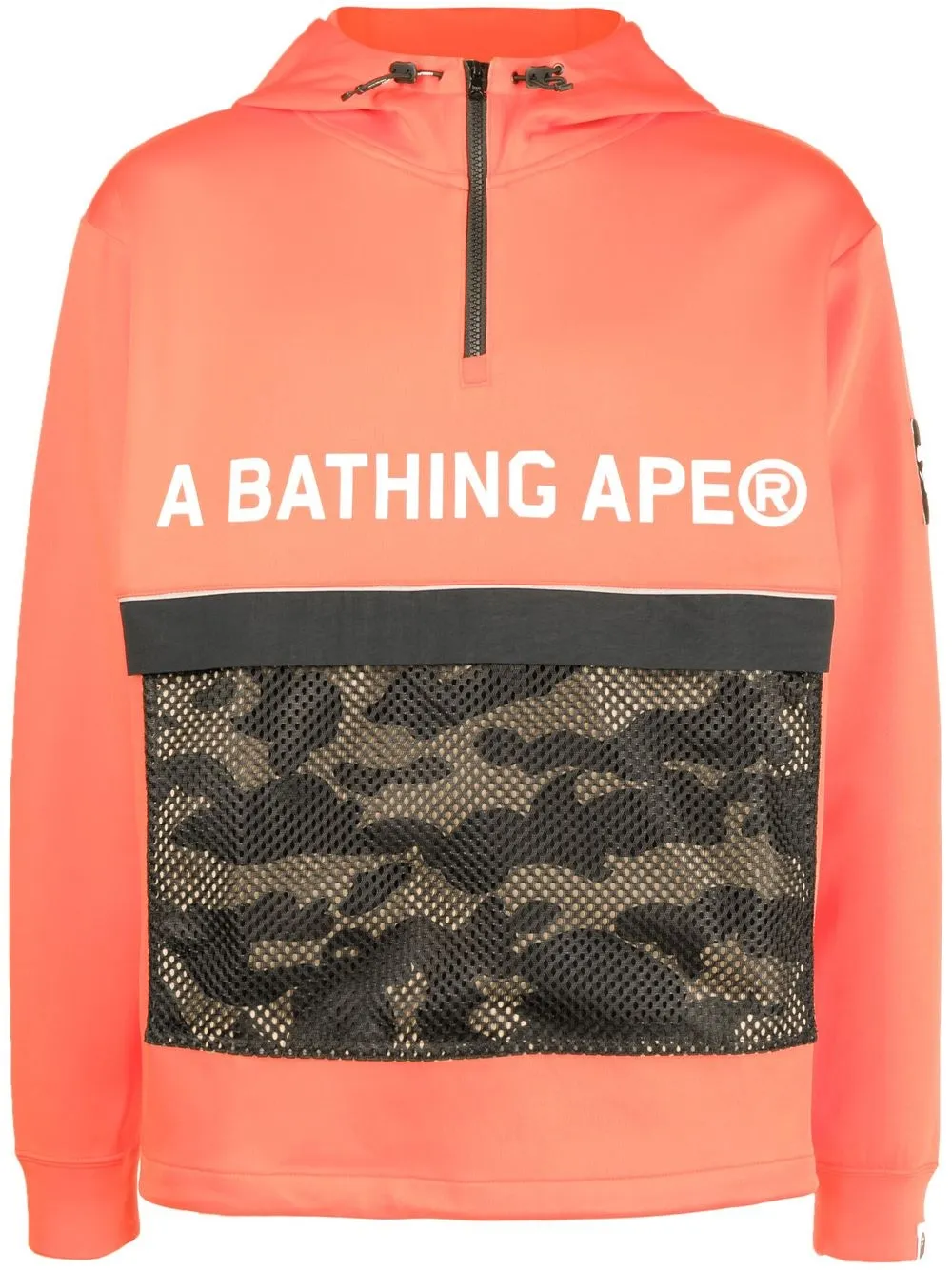 A BATHING APE® logo-print hooded jacket
