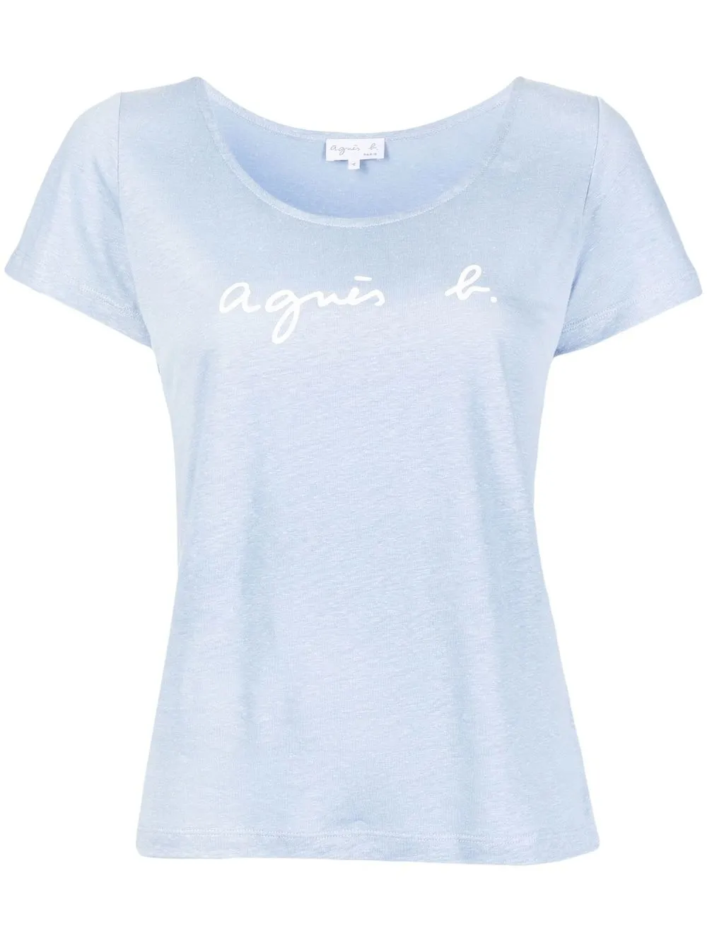 

agnès b. playera Tasmanie con logo estampado - Azul