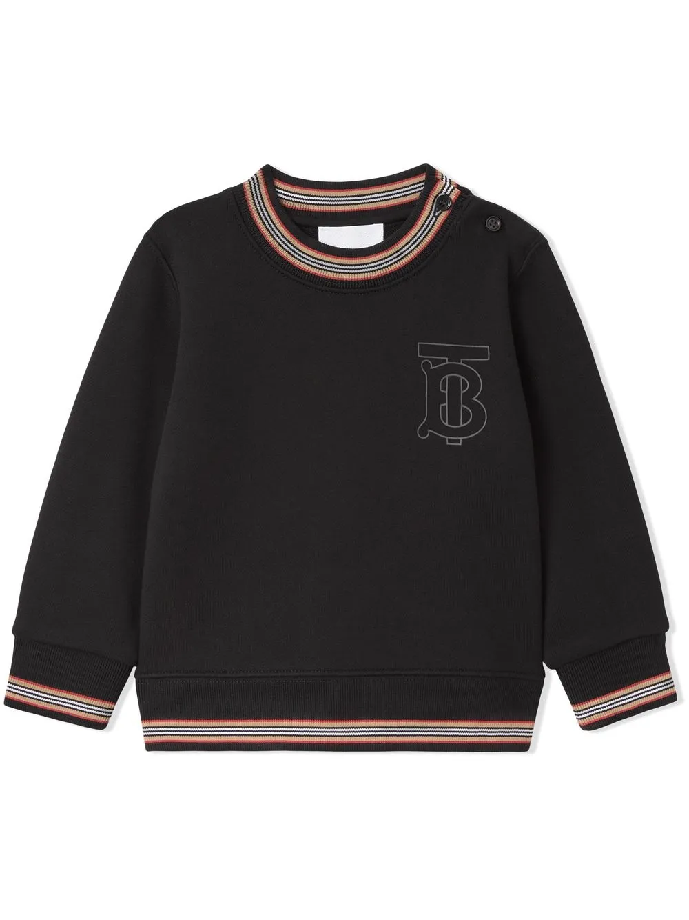 

Burberry Kids logo-print long-sleeve top - Black