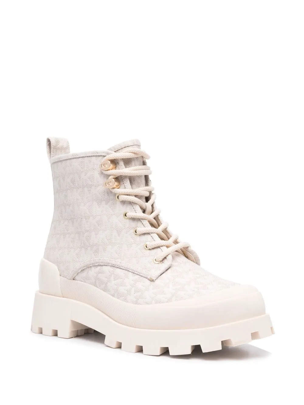 Michael Michael Kors Leren veterlaarzen - Beige