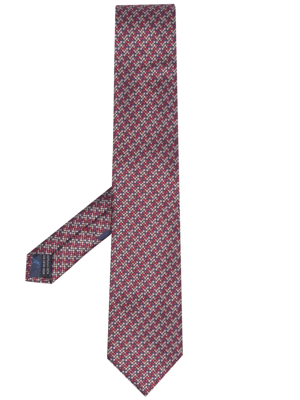 

Salvatore Ferragamo corbata con estampado gráfico - Rojo