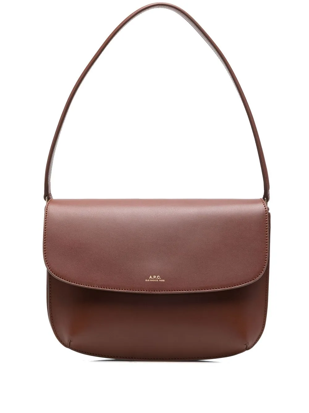

A.P.C. Sarah leather shoulder bag - Neutrals