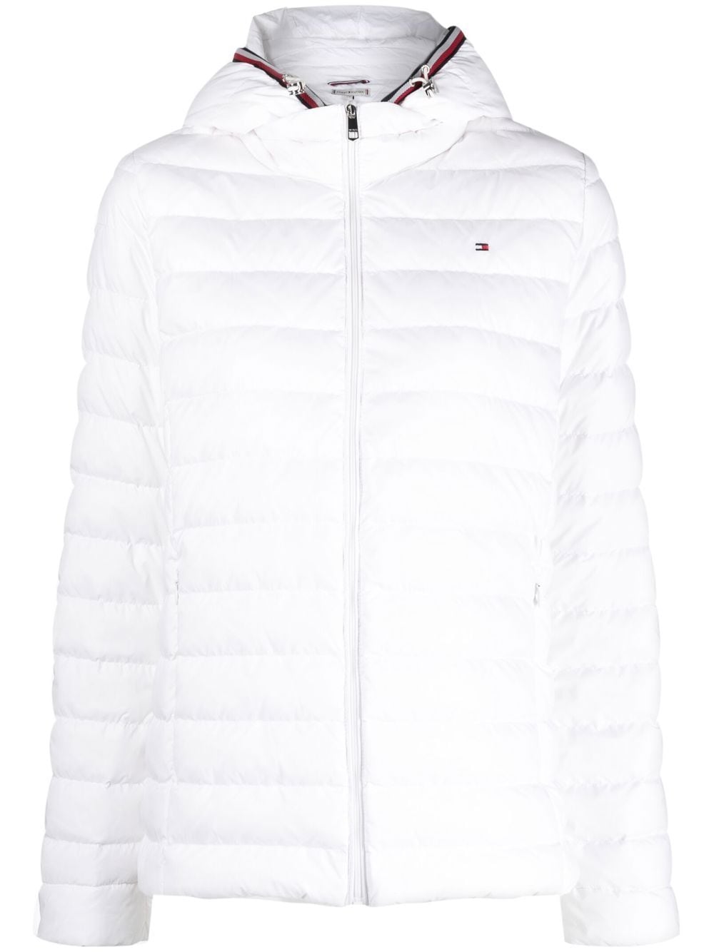 Tommy Hilfiger Hooded Padded Jacket In White