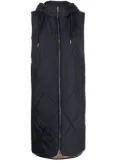 Tommy Hilfiger Sorona quilted long vest - Blue