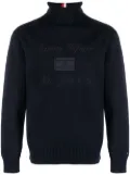 Tommy Hilfiger embroidered-logo knit jumper - Blue