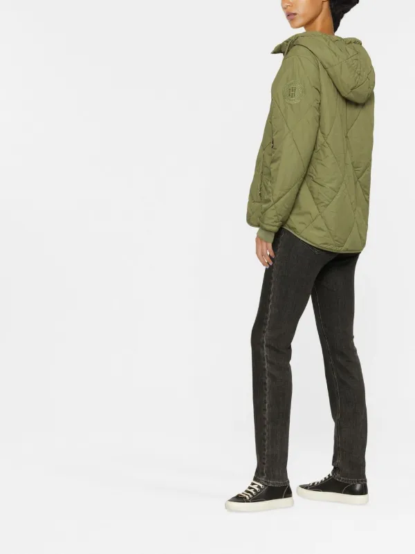 Tommy Hilfiger drawstring-hood Padded Jacket Green FARFETCH IN
