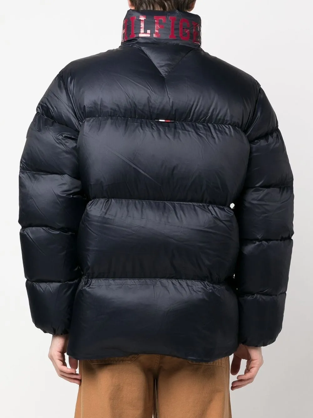 TOMMY HILFIGER LOGO-PATCH DOWN-PADDED GILET