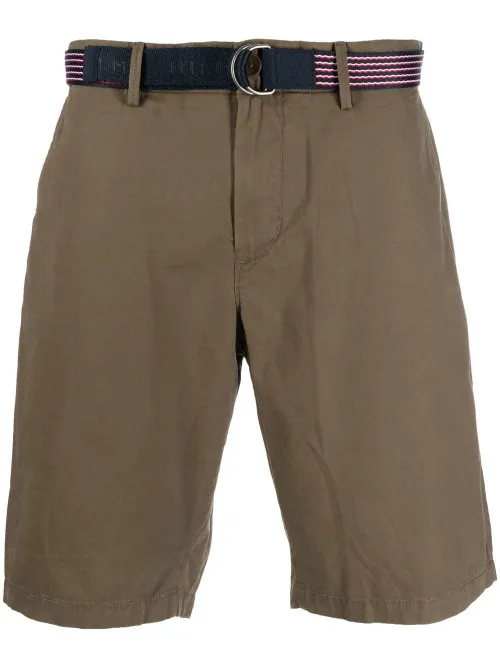 Short en coton à taille ceinturée - Tommy Hilfiger - Modalova