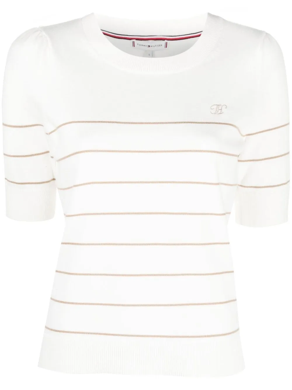 

Tommy Hilfiger stripe-print knitted top - White