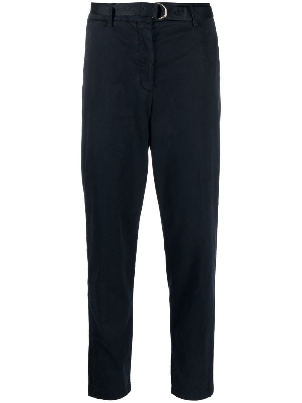 Tommy Hilfiger Belted High-waist Trousers In Blue