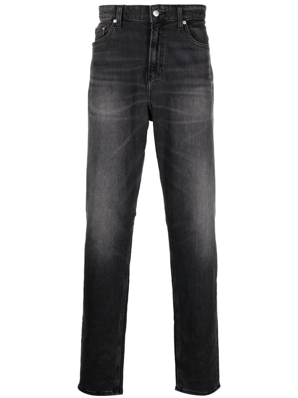 

Calvin Klein Jeans jeans tapered con efecto lavado - Negro