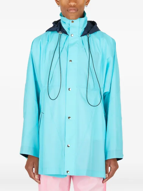 Botter hooded panelled raincoat