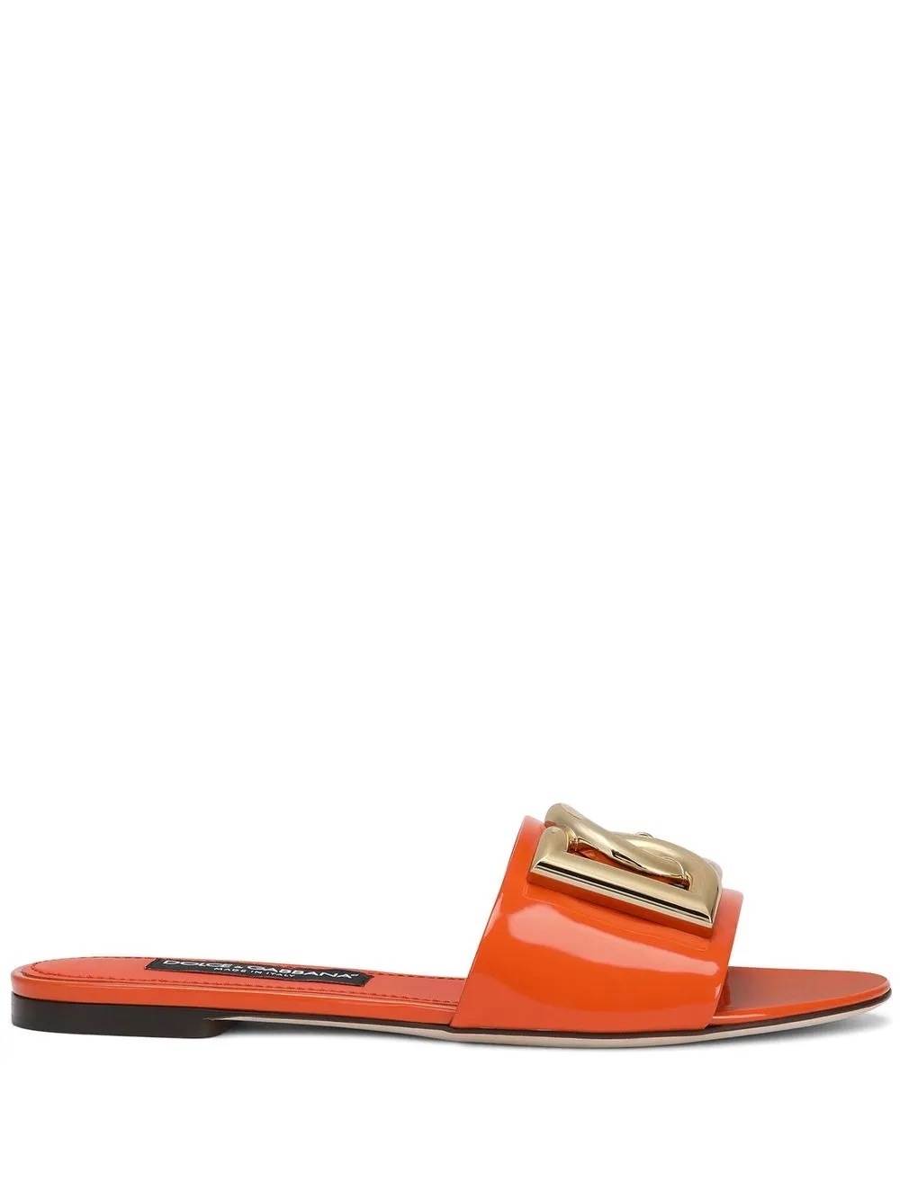 

Dolce & Gabbana flip flops con placa del logo - Naranja