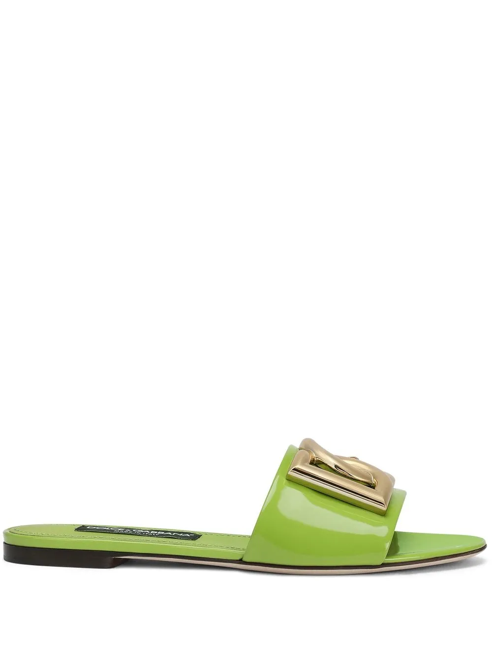 

Dolce & Gabbana flip flops con placa del logo - Verde