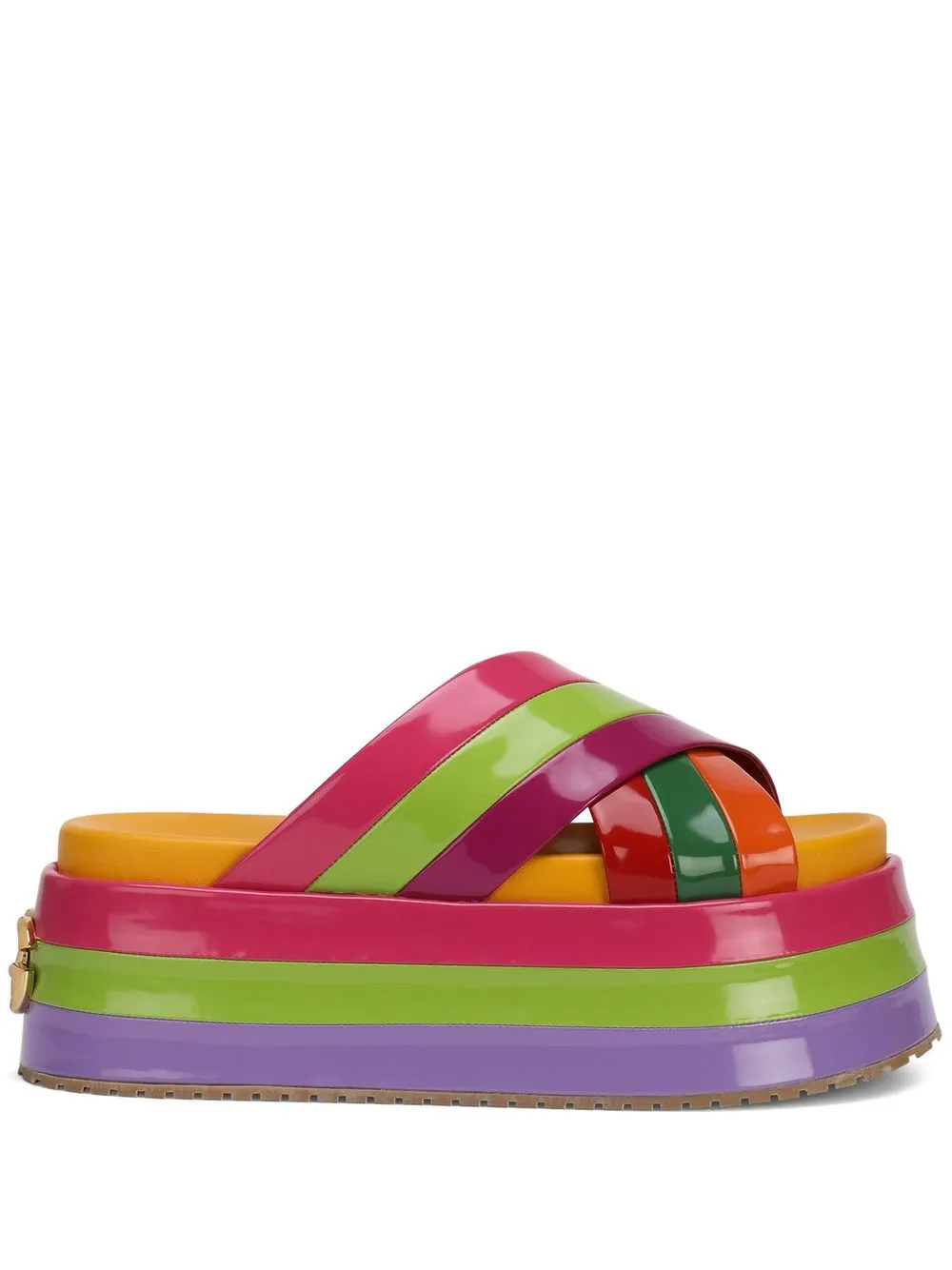 

Dolce & Gabbana sandalias con diseño color block - Verde