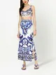 Dolce & Gabbana Majolica-print maxi skirt