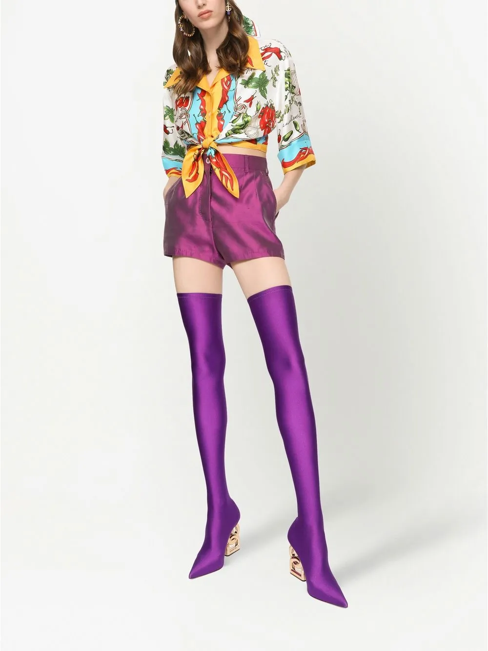 Dolce & Gabbana Cropped blouse - Wit