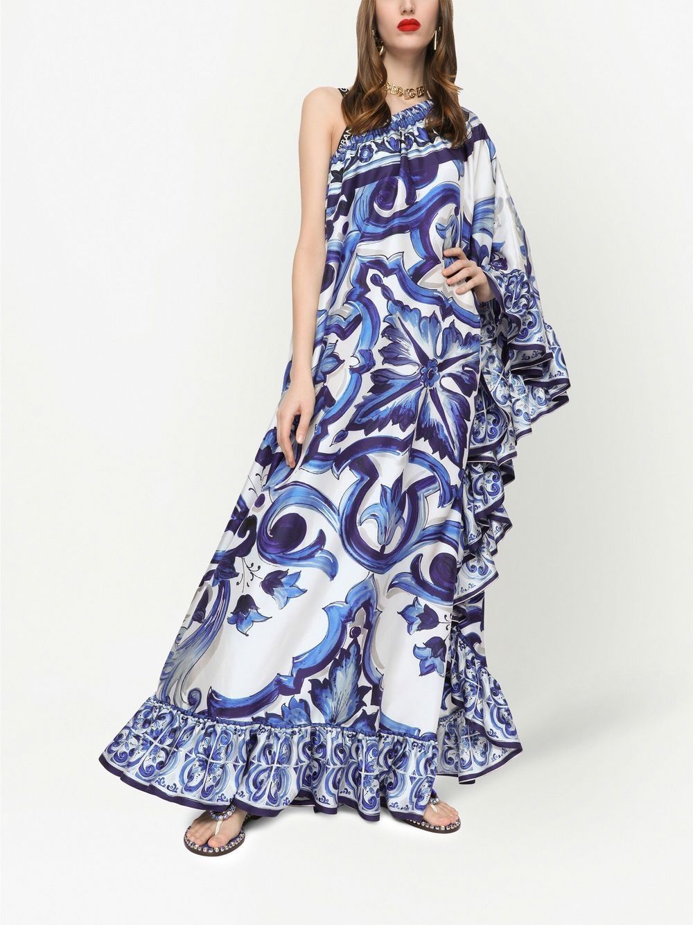 Dolce & Gabbana Jurk met print - Blauw