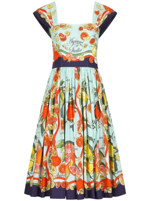 Dolce & Gabbana fruit-print A-line dress