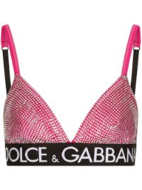 ＜Farfetch＞ Dolce & Gabbana ドルチェ&ガッバーナ ビジュートリム ブラレット - ピンク画像