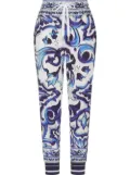 Dolce & Gabbana Majolica-print track pants - Blue