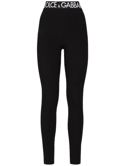 Dolce & Gabbana Leggings mit Logo-Bund