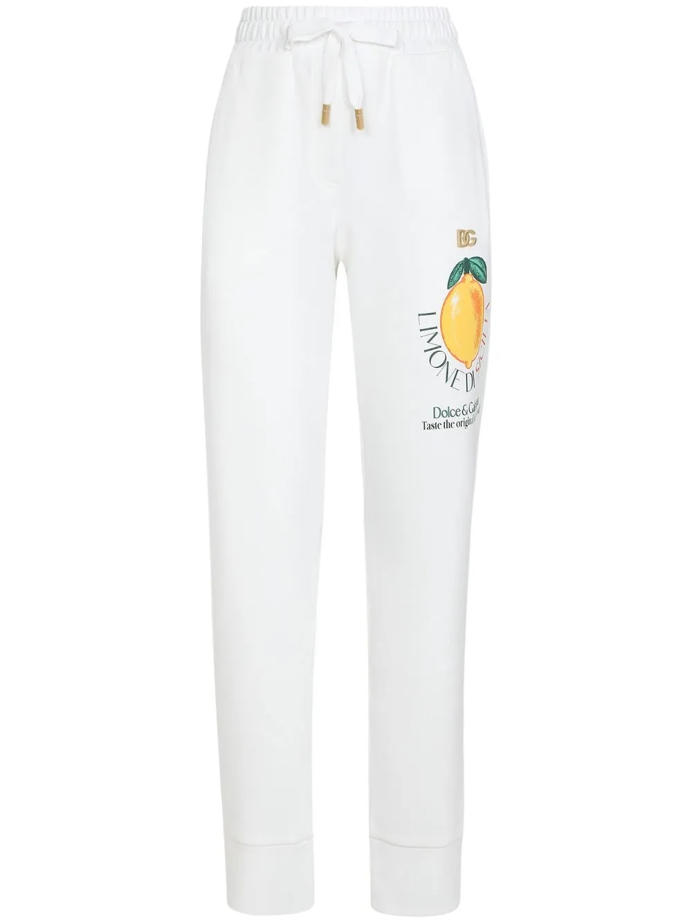 

Dolce & Gabbana joggers con limón estampado - Blanco