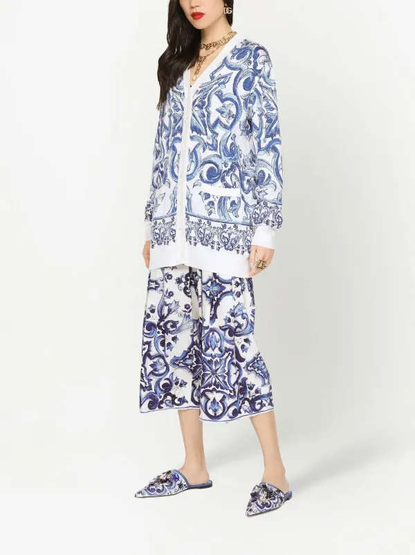 Dolce & Gabbana ドルチェ＆ガッバーナ マジョリカプリント シルク