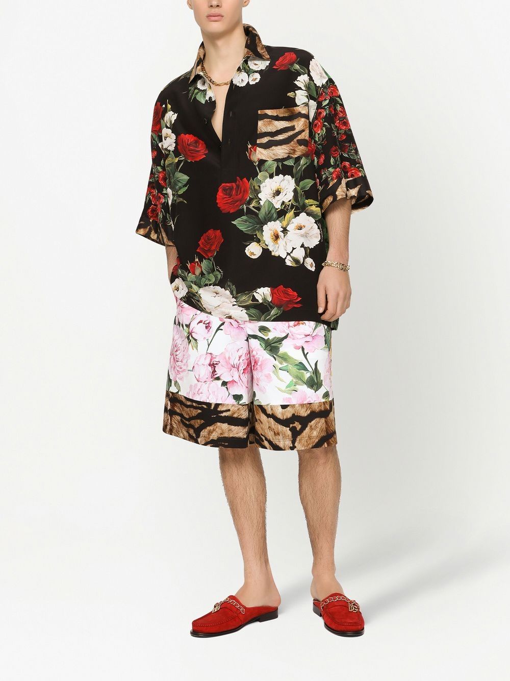 Dolce & Gabbana rose-print Silk Hawaii Shirt - Farfetch