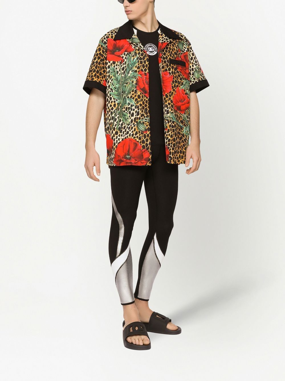 Dolce & Gabbana Leopard floral-print short-sleeve Shirt - Farfetch