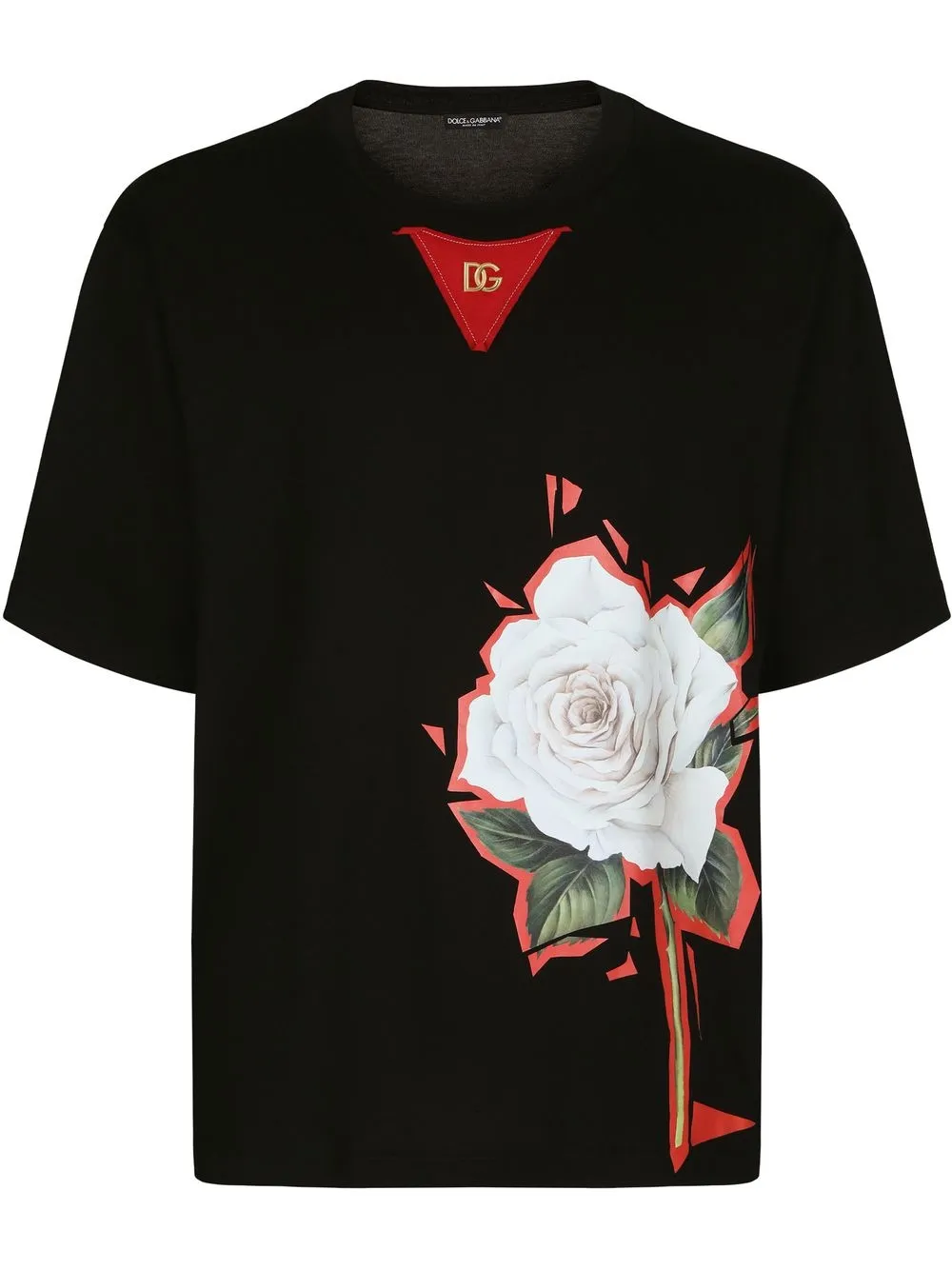 

Dolce & Gabbana playera con estampado floral - Negro