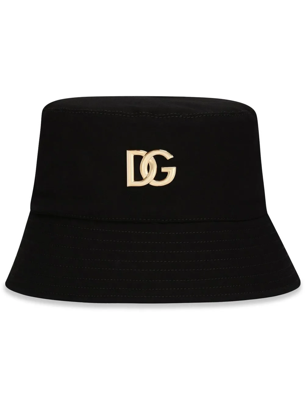 

Dolce & Gabbana gorro de pescador con placa del logo - Negro