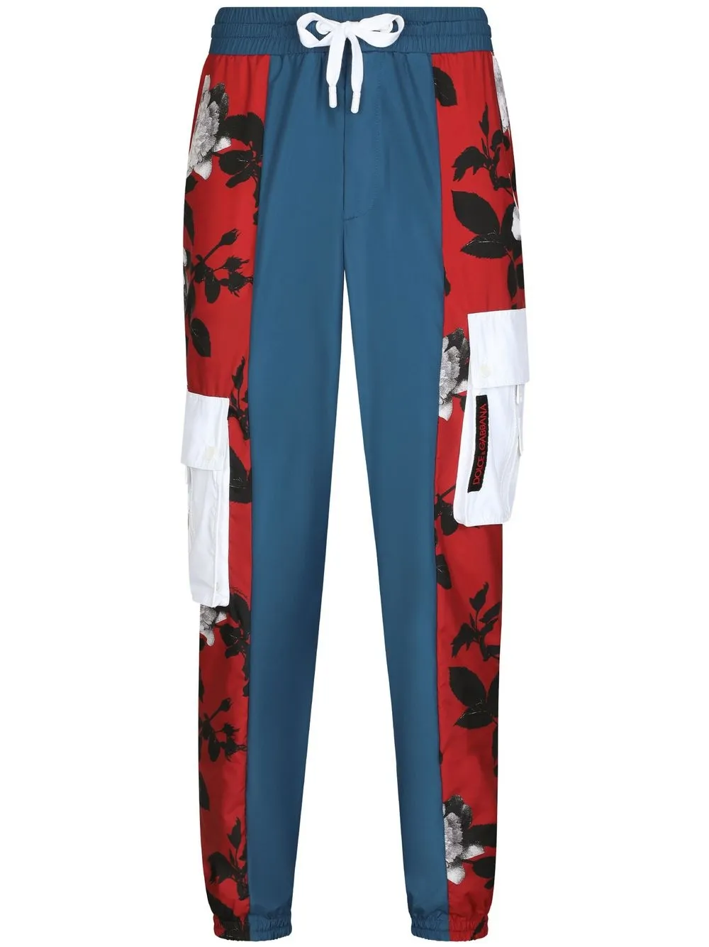 

Dolce & Gabbana pants con estampado patchwork - Azul