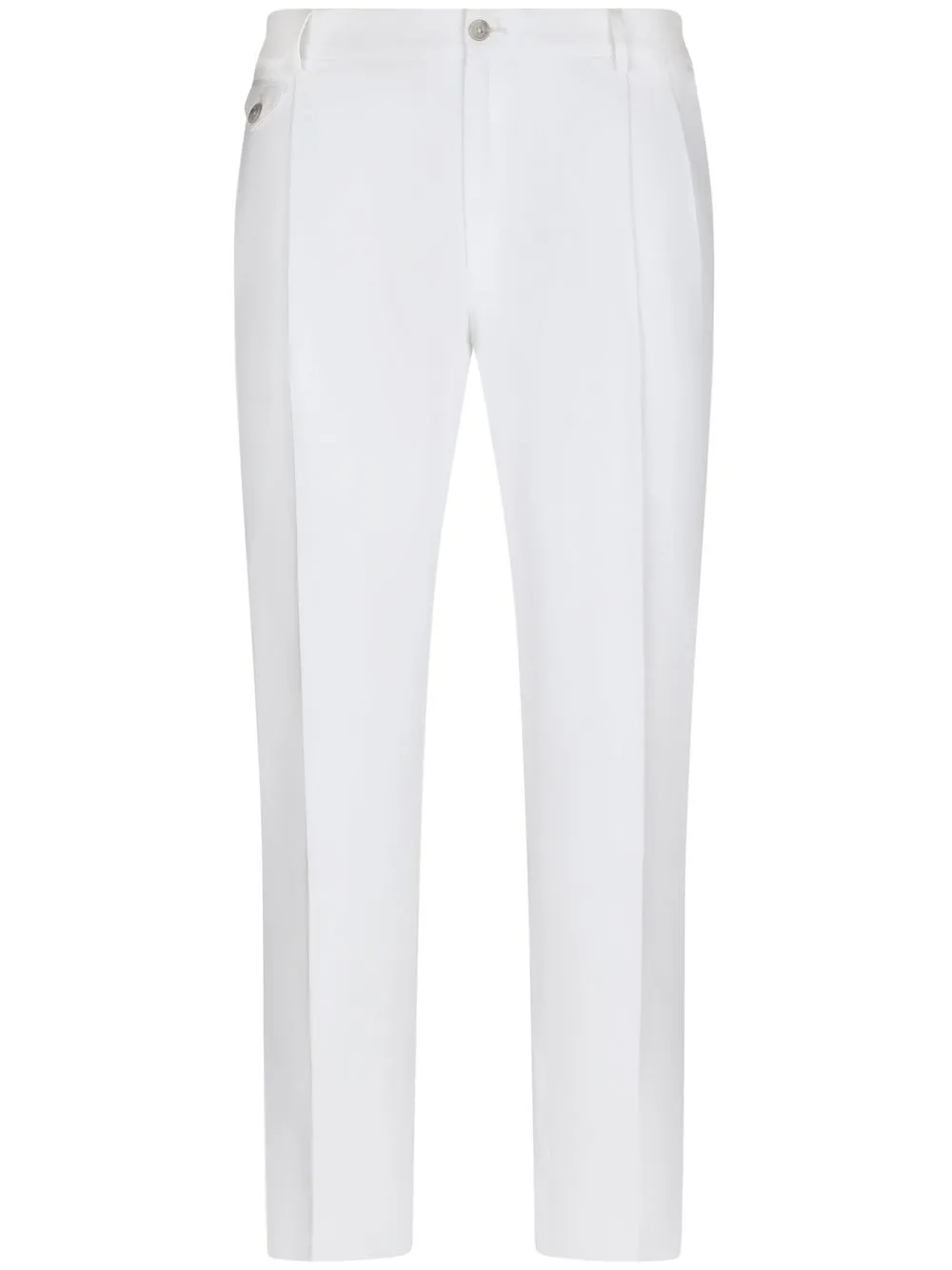 

Dolce & Gabbana tapered cotton trousers - White