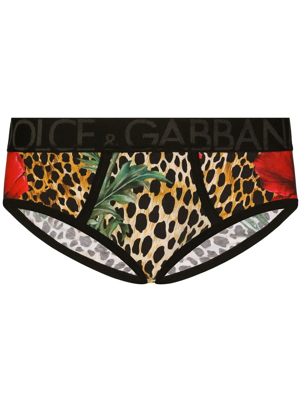 

Dolce & Gabbana calzones con estampado de leopardo - Negro