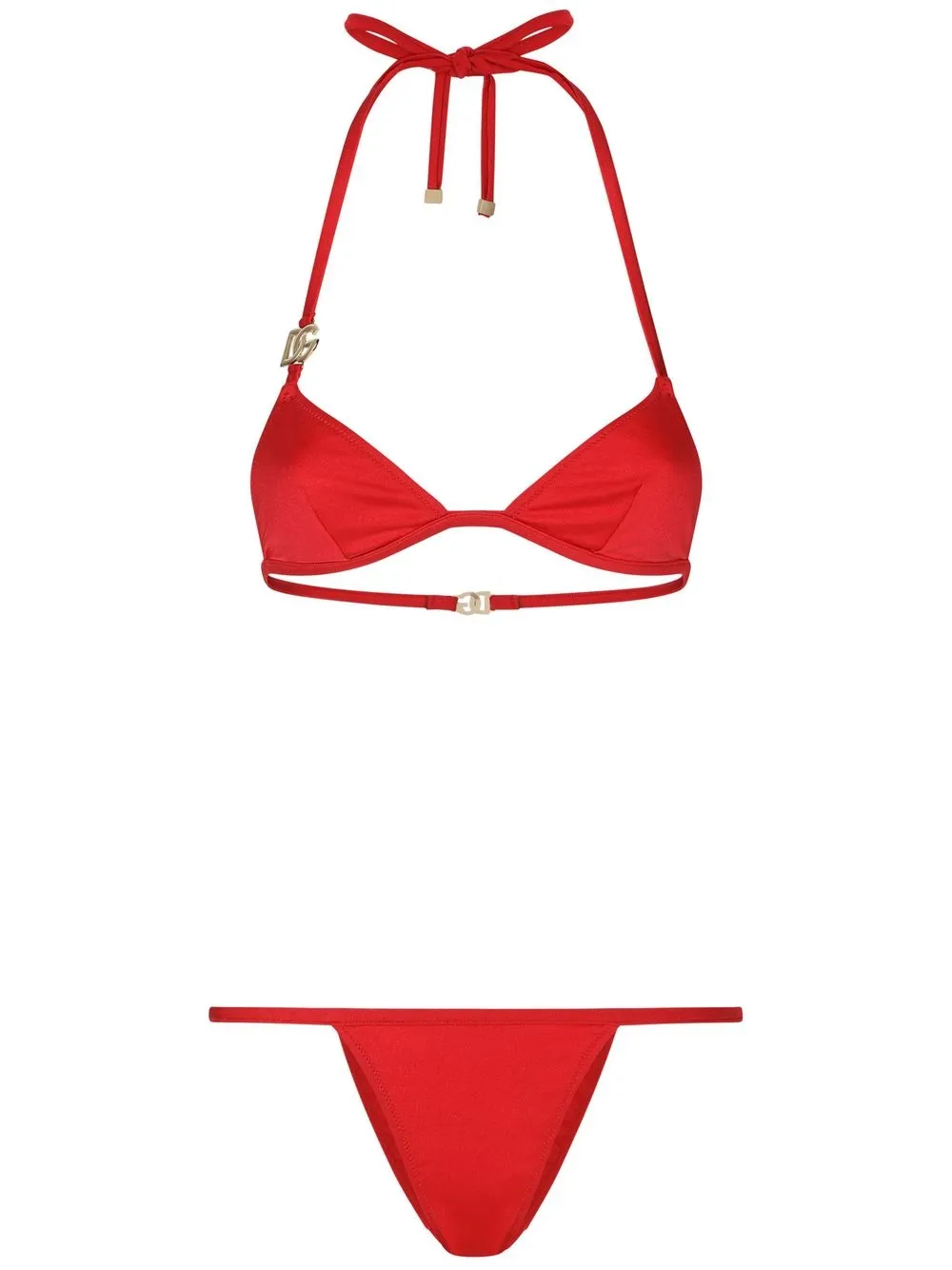 Dolce & Gabbana cherry-print Triangle Bikini - Farfetch