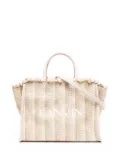 Lanvin In & Out herringbone tote bag - Neutrals