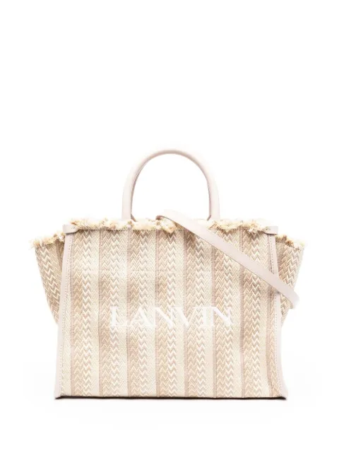 Lanvin In & Out herringbone tote bag
