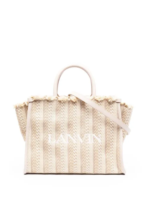 Sac cabas In & Out à chevrons - Lanvin - Modalova