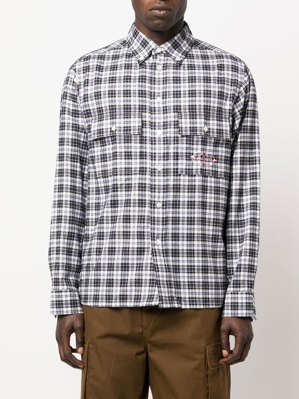 RASSVET Checked graphic-print Shirt - Farfetch