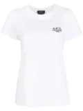 A.P.C. embroidered-logo detail T-shirt - White