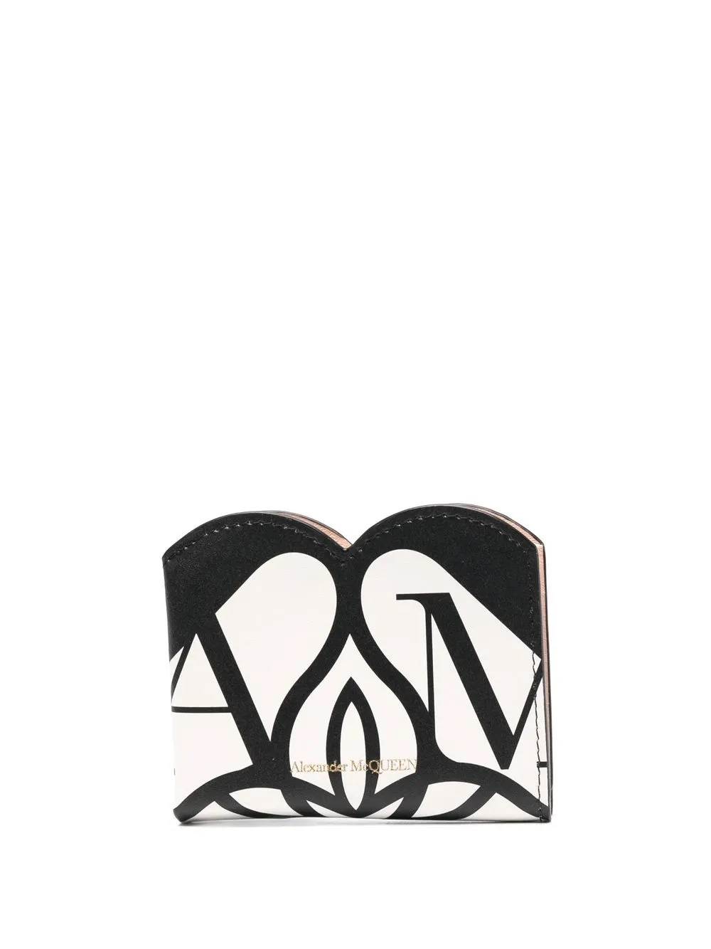 

Alexander McQueen Seal logo-print bi-fold wallet - White