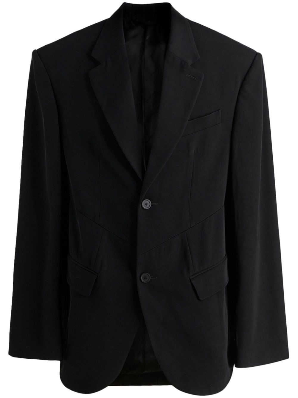 single-breasted oversized blazer