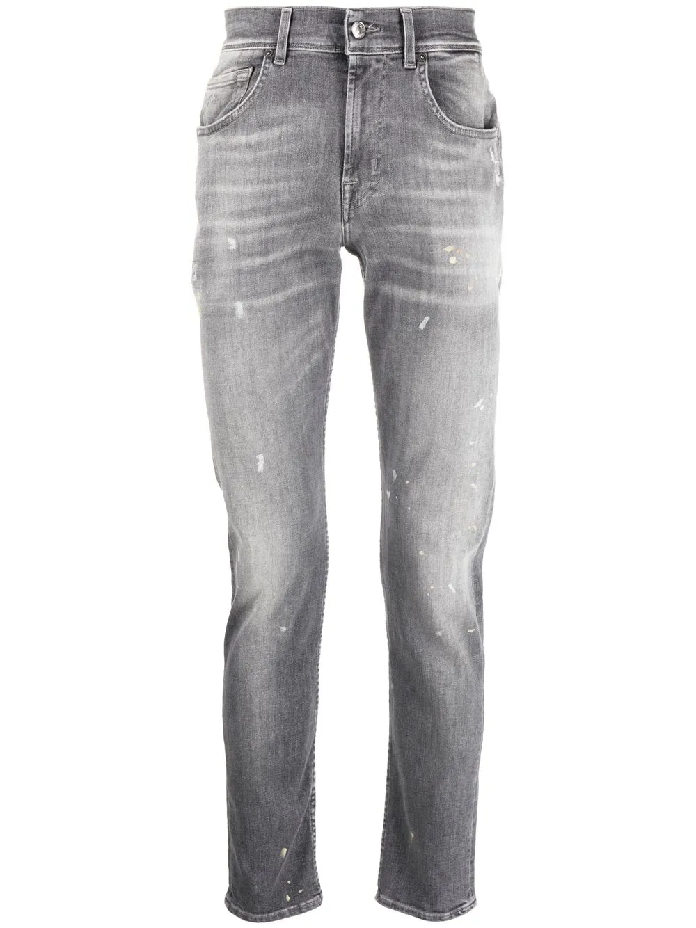 

7 For All Mankind jeans rectos - Gris