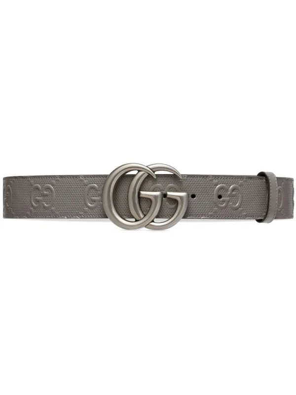 Gucci logo clearance embossed leather belt