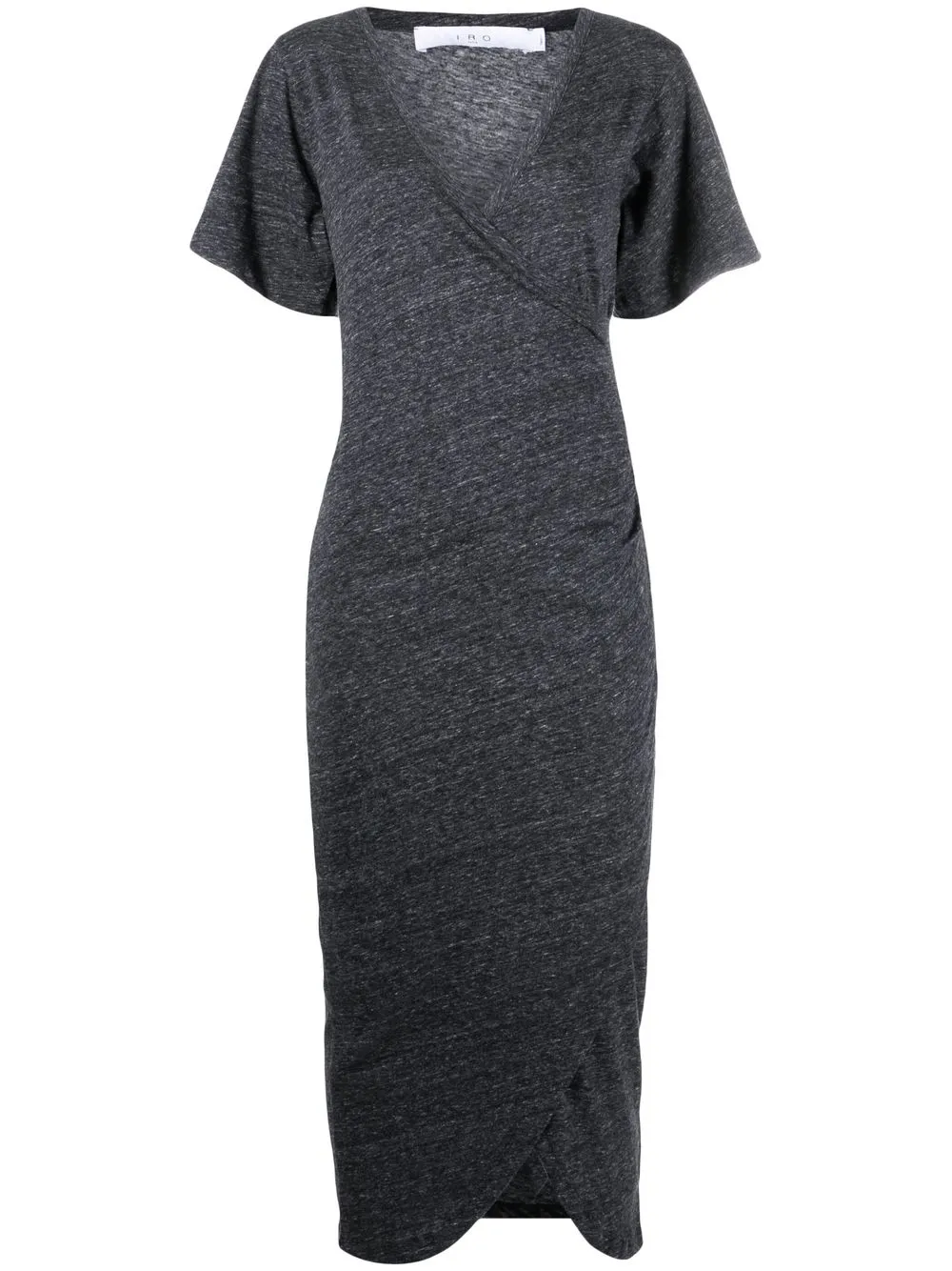 

IRO vestido Lemica con estilo cruzado - Gris